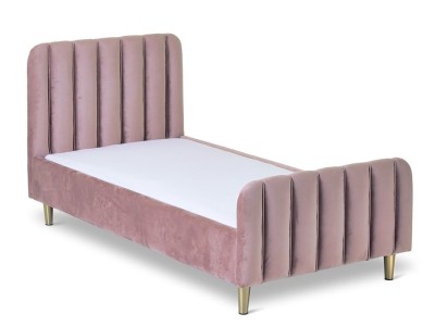 Obaby Gatsby Velvet Single Bed - Velvet Pink | Baby Snooze