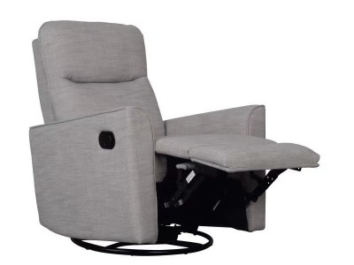 Savannah Swivel Glider Recliner Chair - Pebble | Obaby