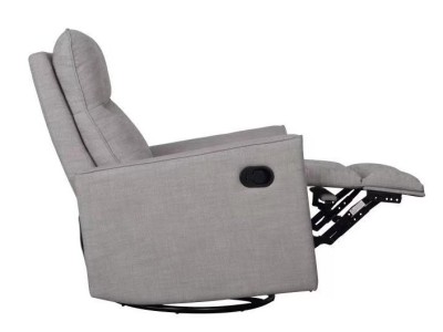 Savannah Swivel Glider Recliner Chair - Pebble | Obaby
