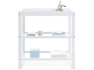 Obaby Open Changing Unit | White, Warm Grey and Taupe Grey