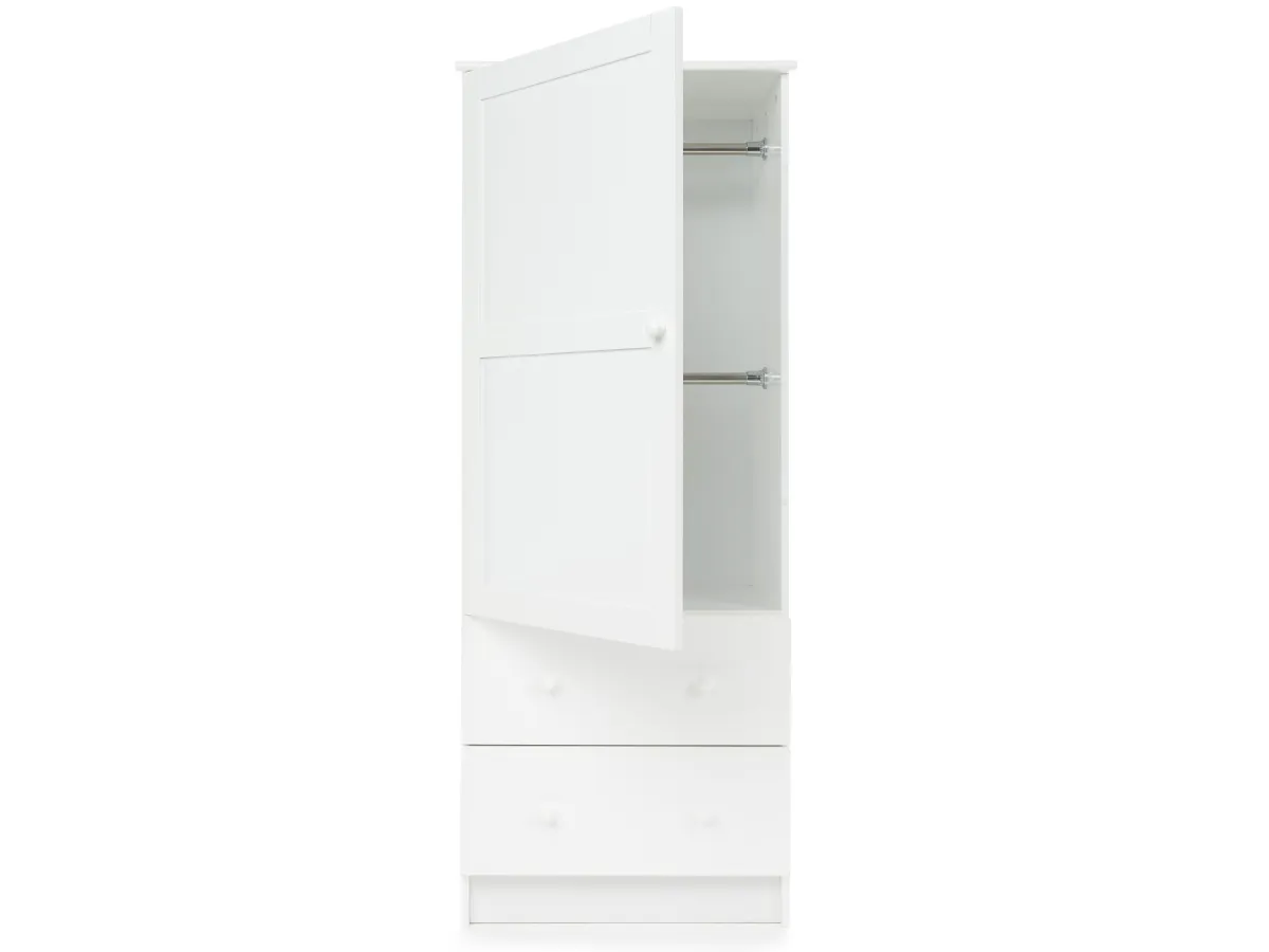 Obaby single wardrobe outlet white