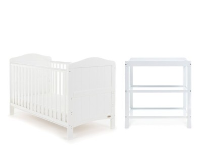 Obaby Whitby 2 Piece Room Set - White | Baby Snooze