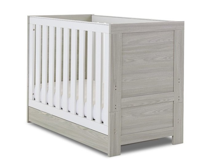 Nika Mini 3 Piece Room Set - Grey Wash & White | Obaby