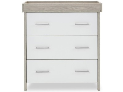 Nika Mini 3 Piece Room Set - Grey Wash & White | Obaby