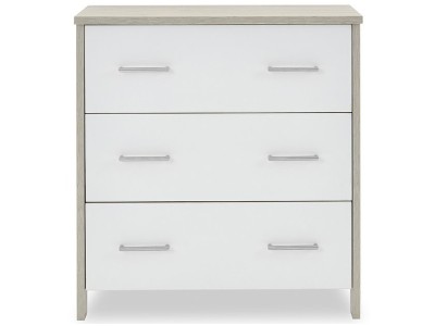 Nika Mini 3 Piece Room Set - Grey Wash & White | Obaby