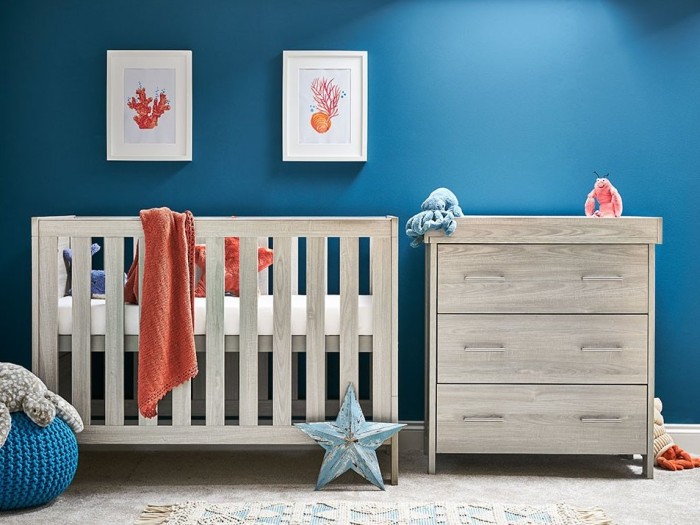 Obaby Nika Mini 2 Piece Room Set - Grey Wash | Baby Snooze