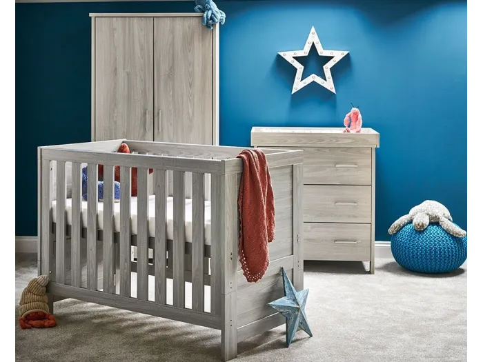 Obaby Nika Mini 3 Piece Room Set - Grey Wash