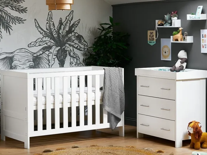 Obaby Nika 2 Piece Room Set - White Wash