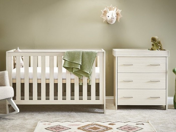 Obaby Nika 2 Piece Room Set - Oatmeal | Baby Snooze