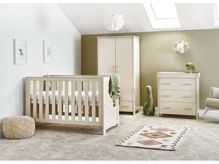 Obaby Nika 3 Piece Room Set - Oatmeal | Baby Snooze