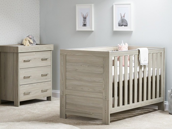 Obaby Nika 2 Piece Room Set - Grey Wash | Baby Snooze