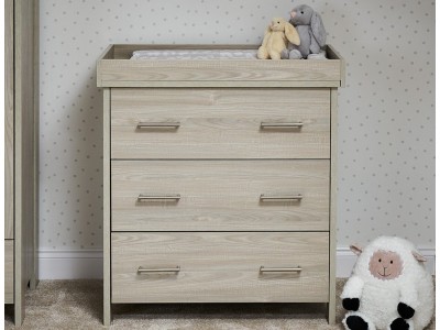 Obaby Nika 3 Piece Room Set - Grey Wash | Baby Snooze