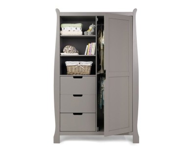Obaby Stamford Double Wardrobe - Taupe Grey | Baby Snooze