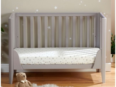 Babymore Iris mini Cot Bed – Grey | Baby Snooze