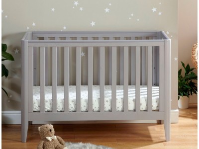 Babymore Iris mini Cot Bed – Grey | Baby Snooze