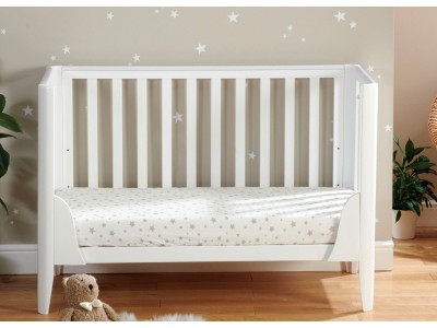 Babymore Iris mini Cot Bed – White | Baby Snooze
