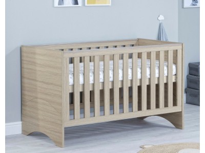 Babymore Veni Cot Bed – Oak | Baby Snooze