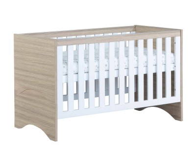 Babymore Veni Cot Bed – Oak White | Baby Snooze