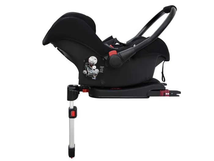 Ickle Bubba Galaxy Car Seat & Isofix Base with Black Hood - Black