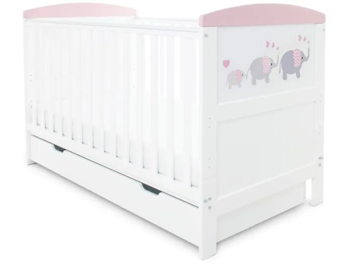 Ickle Bubba Coleby Style Cot Bed and Under Drawer