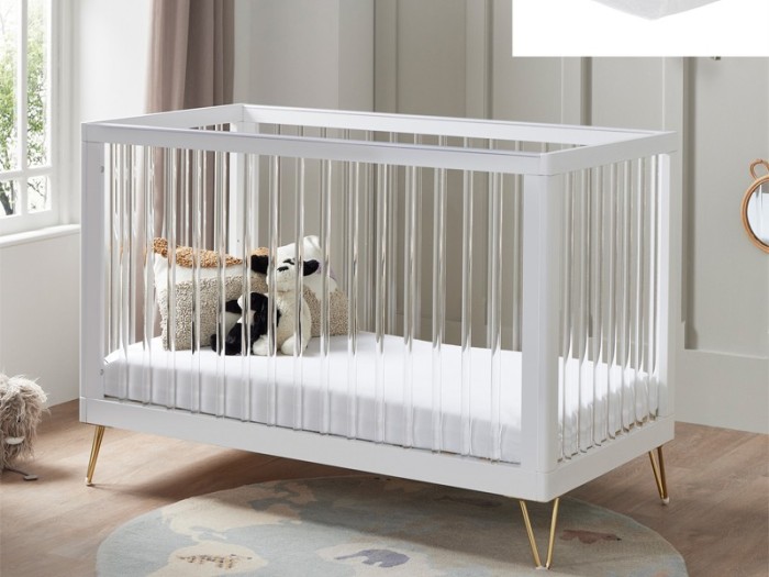Babymore Kimi cot bed - Acrylic | Baby Snooze