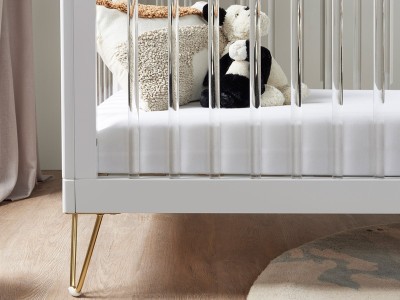 Babymore Kimi cot bed - Acrylic | Baby Snooze