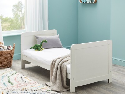 Babymore Caro Cot Bed - White Wash | Baby Snooze