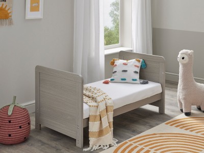 Babymore Caro Mini Cot Bed - Grey Wash | Baby Snooze