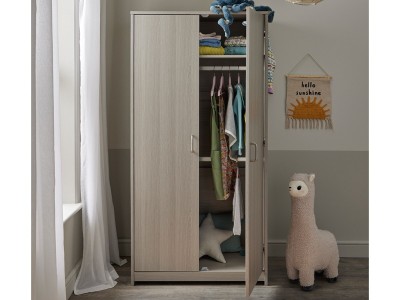 Babymore Caro Wardrobe - Grey Wash | Baby Snooze