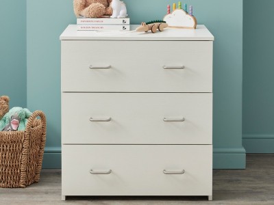 Babymore Caro Chest Changer - White Wash | Baby Snooze