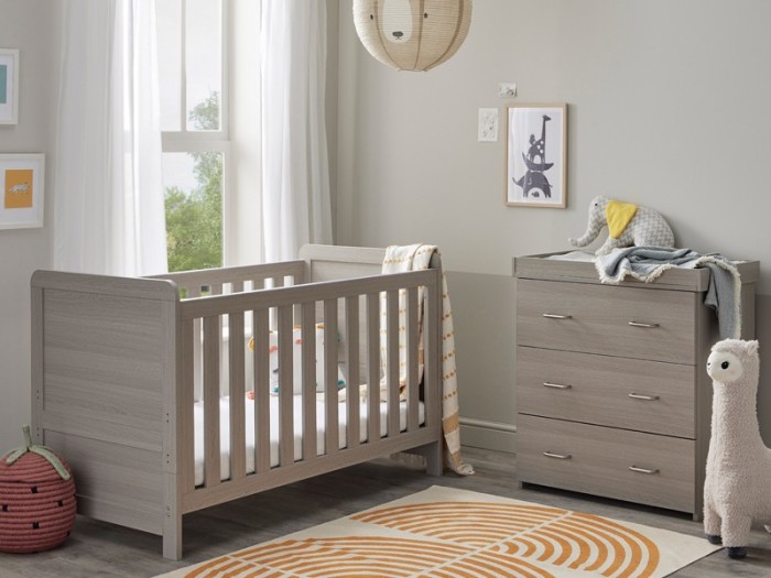 Babymore Caro 2 Piece Room Set - Grey Wash | Baby Snooze