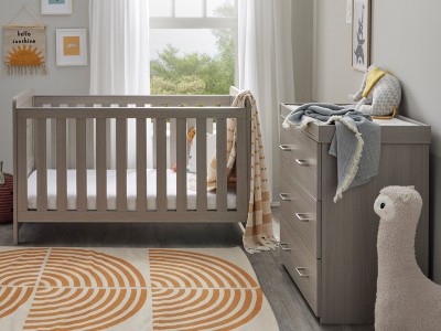 Babymore Caro 2 Piece Room Set - Grey Wash | Baby Snooze