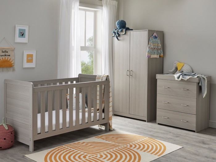 Babymore Caro 3 Piece Room Set - Grey Wash | Baby Snooze