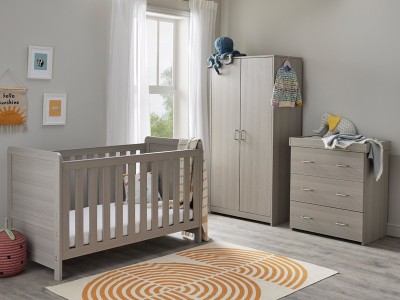 Babymore Caro 3 Piece Room Set - Grey Wash | Baby Snooze