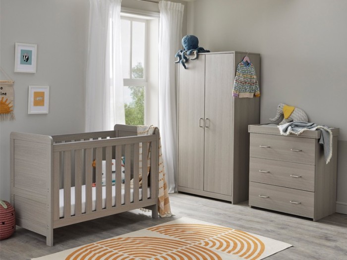 Caro Mini 3 Piece Room Set - Grey Wash | Babymore
