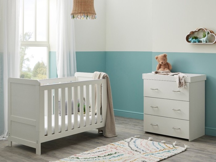 Caro Mini 2 Piece Room Set - White Wash | Babymore
