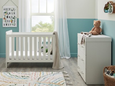Caro Mini 2 Piece Room Set - White Wash | Babymore
