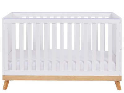 Babymore Mona Cot Bed - White | Baby Snooze