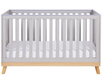 Babymore Mona Cot Bed - Grey | Baby Snooze