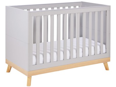 Babymore Mona Mini Cot Bed - Grey | Baby Snooze