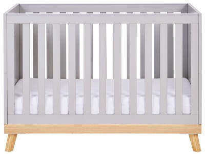 Babymore Mona Mini Cot Bed - Grey | Baby Snooze
