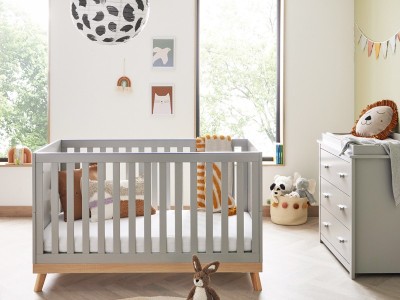 Babymore Mona 2 Piece Room Set - Grey | Baby Snooze