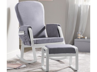 Ickle Bubba Dursley Rocking Chair and Stool | Baby Snooze