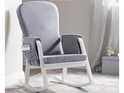 Ickle Bubba Dursley Rocker Chair - Pearl Grey | Baby Snooze