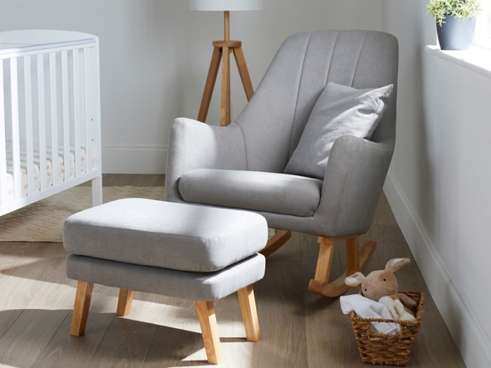 Ickle Bubba Eden Deluxe Nursery Chair and Stool | Baby Snooze