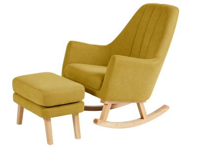 Ickle Bubba Eden Deluxe Nursery Chair and Stool | Baby Snooze