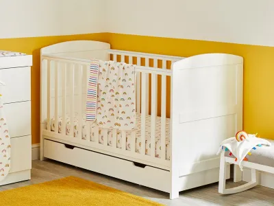 Cot bed 2024 with drawers underneath