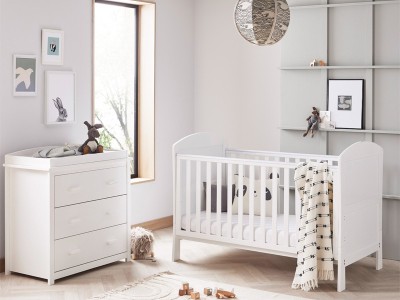 Babymore Aston 2 Piece Room Set - White | Baby Snooze