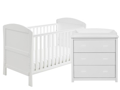 Babymore Aston 2 Piece Room Set - White | Baby Snooze