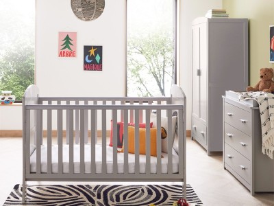 Babymore Aston 3 Piece Room Set - Grey | Baby Snooze